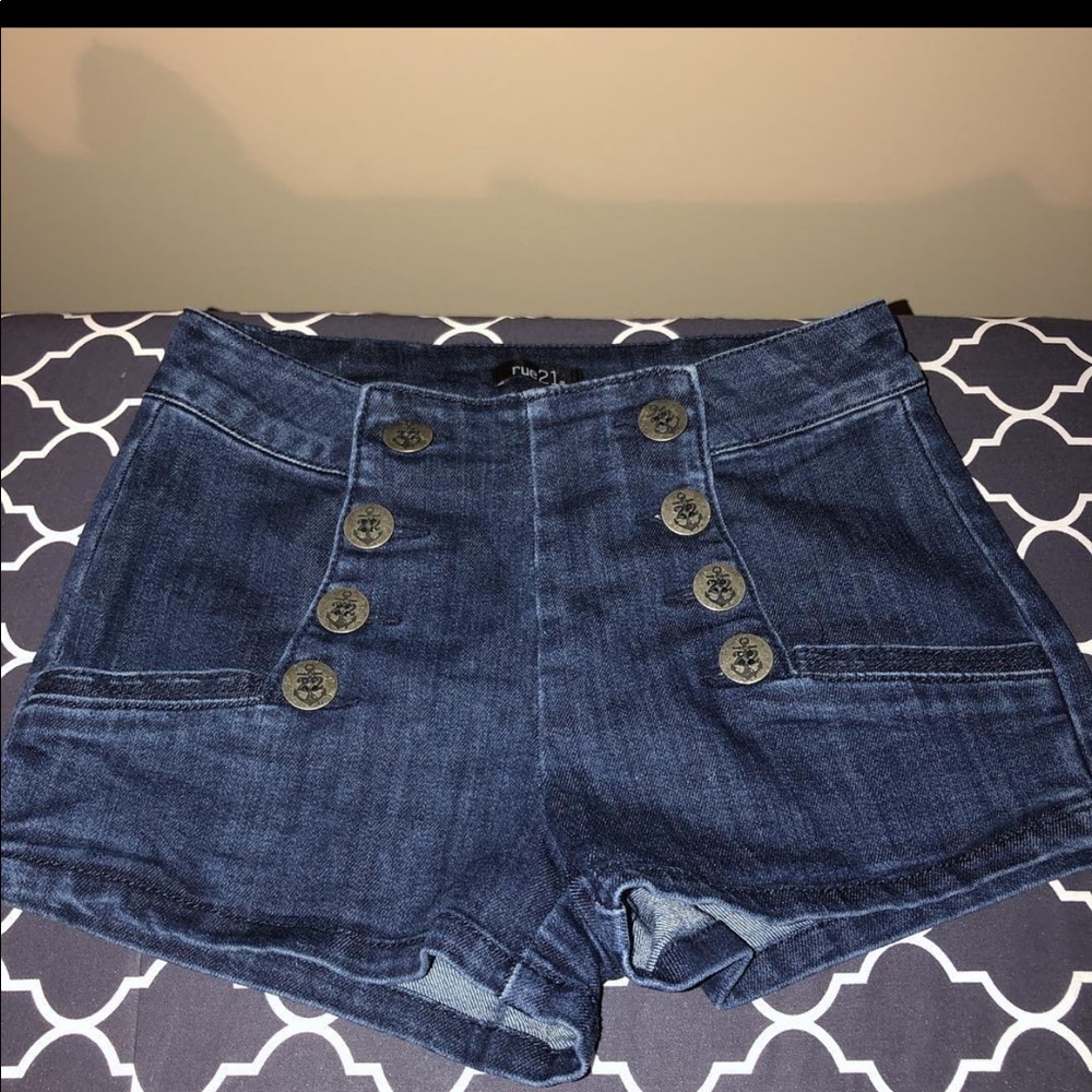 Sailor blue jean shorts